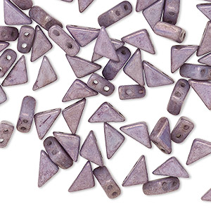 Czech Pressed Shapes Pressed Glass Purples / Lavenders