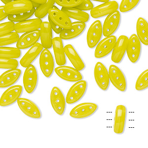 Bead, Czech pressed glass, opaque olive green silk, 8x3mm Cali with (3) 0.8mm holes. Sold per pkg of 50.