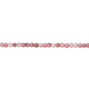 Bead, rhodonite (natural), 2mm round, B grade, Mohs hardness 5-1/2 to 6-1/2. Sold per 15-1/2&quot; to 16&quot; strand.