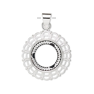 Pendant, silver-plated 