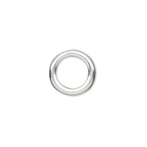 Soldered Closed Jump Rings Sterling Silver Silver Colored