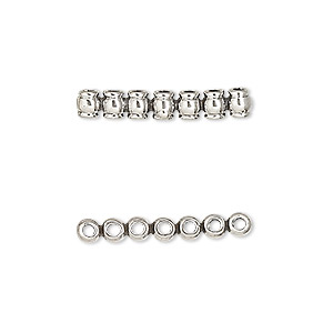 Spacer Bars Sterling Silver Silver Colored