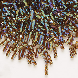 Bugle Beads Glass Browns / Tans