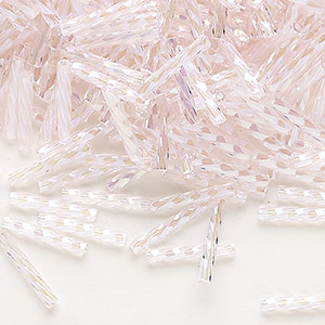 Bugle Beads Glass Pinks