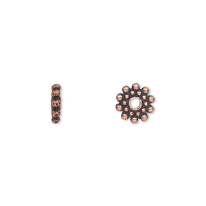 Spacer Beads Copper Plated/Finished Copper Colored