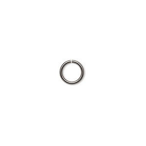 Jump ring, stainless steel, 7.5mm round, 5.5mm inside diameter, 19 ...