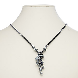 Necklace, Hemalyke&#153; (manmade) with silver-plated steel and brass, 20x16mm dolphin with 3-inch dangle, 18 inches with barrel clasp. Sold individually.