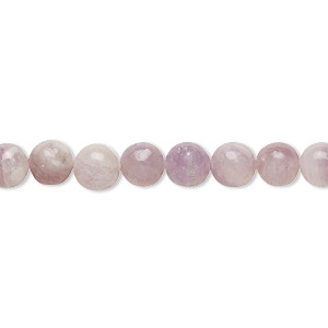 Bead, lilac stone (natural), 6mm round, C grade, Mohs hardness 6-1/2 to 7. Sold per 15-1/2&quot; to 16&quot; strand.