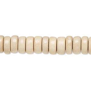 Bead, Taiwanese cheesewood (waxed), 8x4mm rondelle. Sold per pkg of (2) 15-1/2&quot; to 16&quot; strands.