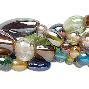 Beads Mixed Glass Multi-colored