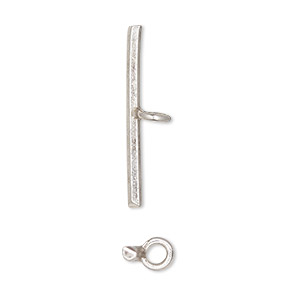 Clasp bar, Hill Tribes, fine silver, 28x2mm bar only, 1-loop. Sold individually.