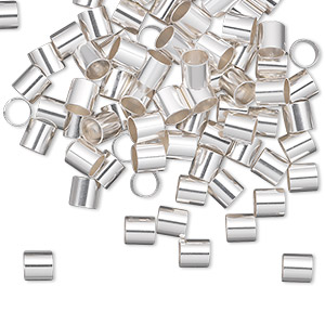 Sterling Silver Crimp Beads 3x3MM Pkg.Of 25 /1115AS 