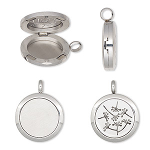 Pendants Stainless Steel Silver Colored