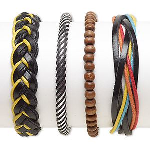 Other Bracelet Styles Leather Mixed Colors