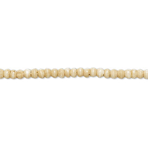 Bead, bone (dyed), antiqued brown, 2mm round. Sold per 15-1/2&quot; to 16&quot; strand.