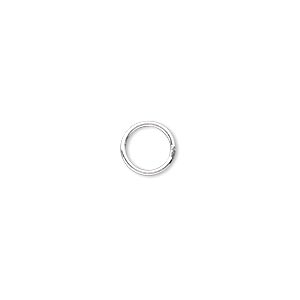 Jump ring, sterling silver-filled, 8mm soldered round, 6.4mm inside ...