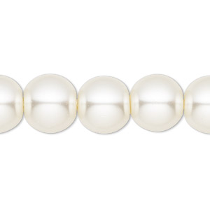 Imitation Pearls Glass Whites