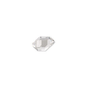 Gem, Herkimer &quot;diamond&quot; (quartz crystal) (natural), 18-facet, 9x5mm-10x8mm undrilled double-terminated, A- grade, Mohs hardness 7. Sold individually.