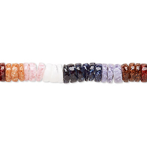 Bead, litub shell (dyed), pastel earth tone, 5x1mm-6x3mm hand-cut heishi, Mohs hardness 3-1/2. Sold per 24-inch strand.
