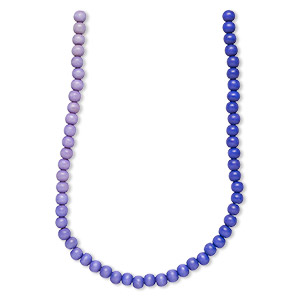 Bead, Taiwanese cheesewood (dyed / waxed), purple ombre, 8mm round. Sold per pkg of (2) 15-1/2&quot; to 16&quot; strands.
