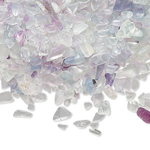 Inlay chip, rainbow fluorite (natural), mini undrilled chip, Mohs hardness 4. Sold per pkg of 2-ounce, approximately 2,500-3,000 chips.