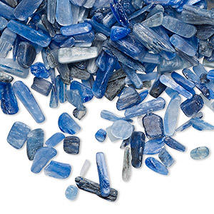 Inlay chip, kyanite (natural), mini undrilled chip, Mohs hardness 4 to 7-1/2. Sold per 2-ounce pkg, approximately 2,100-2,600 chips.