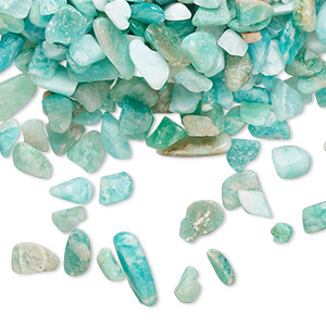 Inlay Chip Amazonite Natural Small Undrilled Tumbled Polished Chip Mohs Hardness 6 To 6 1 2 Sold Per 2 Ounce Pkg Approximately 680 0 Chips Fire Mountain Gems And Beads