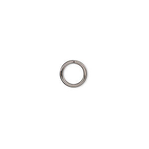 Jump ring, stainless steel, 8mm round, 6.2mm inside diameter, 18 gauge. Sold per pkg of 50.