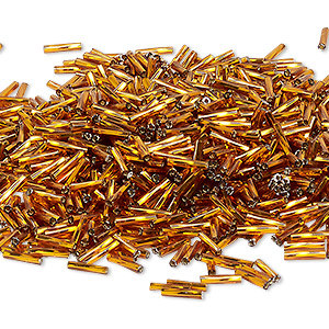 Bugle Beads Glass Browns / Tans