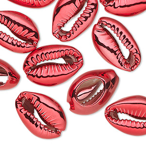 Components Cowrie Shell Reds