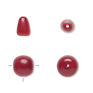 Beads Horn Reds