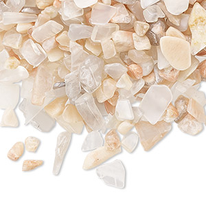 Inlay chip, multi-moonstone (natural), mini undrilled chip, Mohs hardness 6 to 6-1/2. Mini chips range in size from approximately 1mm to 9mm. Sold per 2-ounce pkg.