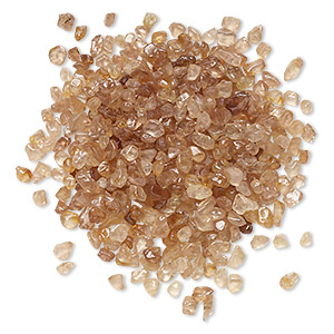 Inlay chip, brown zircon (natural), small undrilled chip, Mohs hardness 6 to 7-1/2. Sold per 1-ounce pkg, approximately 420 chips.