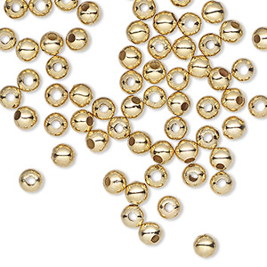 Spacer Beads Gold Plated/Finished Gold Colored