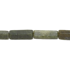 Bead, multi-serpentine (natural), 12x4mm-16x5mm square tube, C- grade, Mohs hardness 2-1/2 to 6. Sold per 15&quot; to 16&quot; strand.