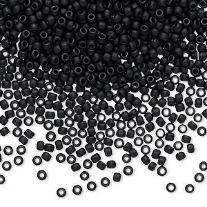 Toho OPAQUE JET Black Seed Beads Gift Box Set 5 Tubes (4500pcs)