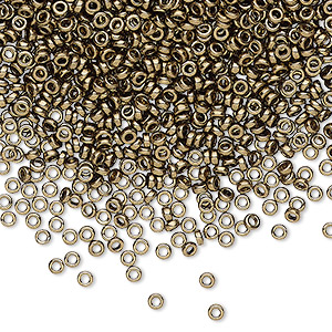 10 grams Miyuki Glass Seed Bead Size 8-457a Metallic Copper Seed Bead