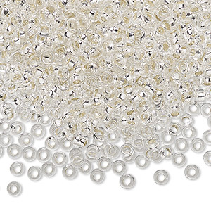 Spacer Beads Glass Silver Colored