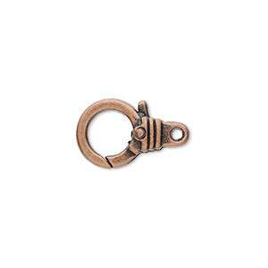 Lobster Clasps Antique Copper Lobster Claw Parrot Clasps 10mm x 5mm 24  Clasps 24 clasps F141B