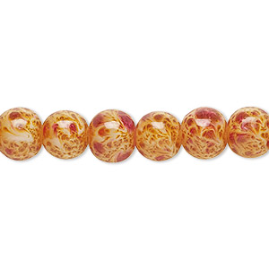 Beads Glass Oranges / Peaches