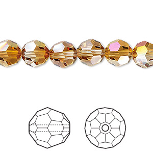 Beads Crystal Browns / Tans