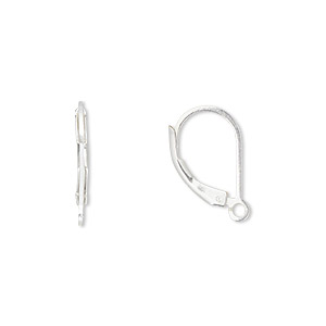 Leverback Earring Findings Sterling Silver-Filled Silver Colored
