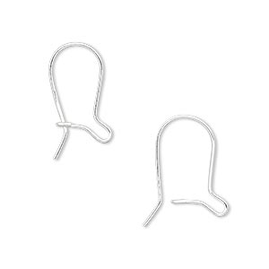 Hook Ear Wire Findings Sterling Silver-Filled Silver Colored