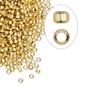 Bead, 12Kt gold-filled, 4mm faceted round. Sold per pkg of 100. - Fire  Mountain Gems and Beads