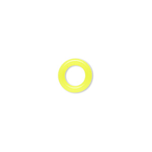 Soldered Closed Jump Rings Silicone Yellows