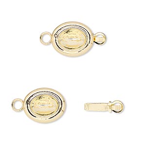 Box (Tab) Clasp Gold Plated/Finished Gold Colored