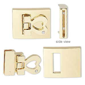 Buckle Clasps Gold Plated/Finished Gold Colored