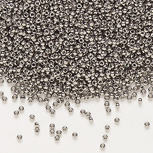 Seed Beads Glass Silver Colored