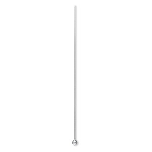 Head pin, stainless steel, 2 inches with 2mm ball, 24 gauge. Sold per pkg of 50.