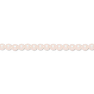 Pearl, Crystal Passions&reg;, pearlescent white, 3mm round (5810). Sold per pkg of 100.